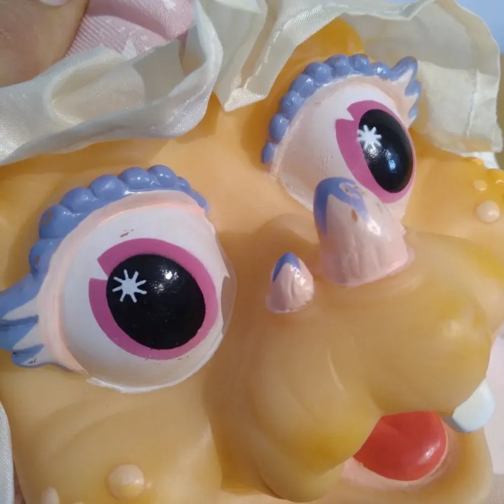 Vintage 90s Dandee Baby Sinclair Plush Doll Vinyl